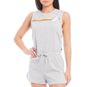 Nike Romper Grey with Colored Stripes S